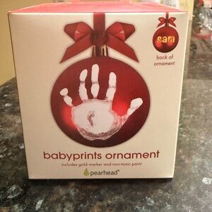 Pearhead Babyprints Round Ball Ornament New